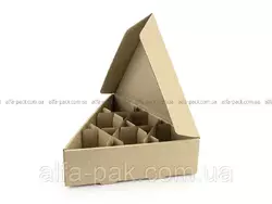 Коробка для яиц на 6 шт треугольная Коробка для яиц на 6 шт треугольная