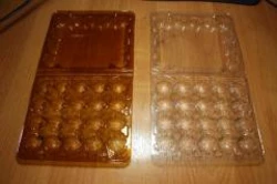 Упаковка для перепелиных яиц коричневая