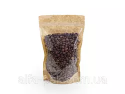 Пакет дой-пак 130*200*32 крафт+прозрачный Пакет дой-пак 130*200*32 крафт+прозрачный