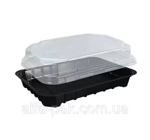 Упаковка для суши ПС-63 (черная) Упаковка для суши ПС-63 (черная)